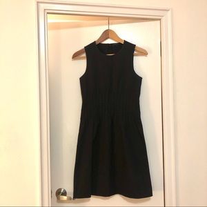 THEORY black cotton sleeveless sheath dress